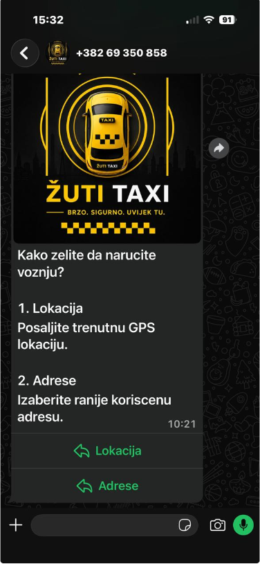 WhatsApp korak 1